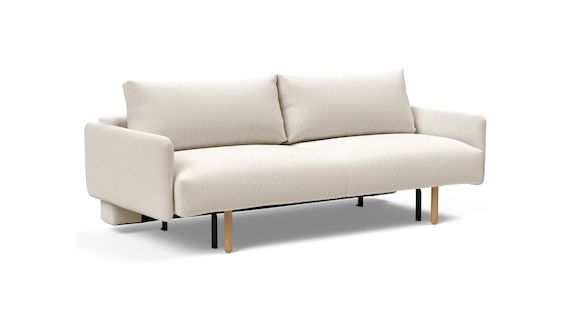 FRODE, sofa w skandynawskim stylu, sofa z tapicerowanymi podłokietnikami, sofa z funkcją spania, Innovation Living