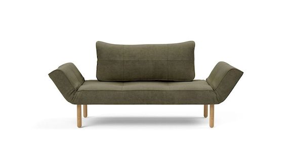 ZEAL STEM, sofa rozkładana, sofa z drewnianymi nóżkami, sofa pikowana, sofa w stylu skandynawskim