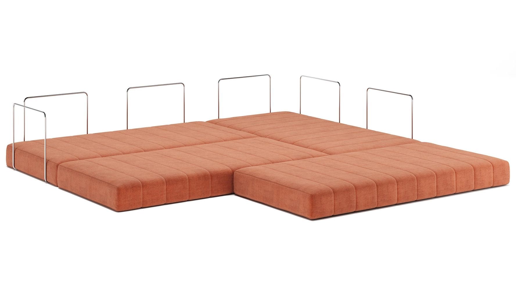 CozyPad sofa rozkładana w kształcie litery L z podłokietnikami 03