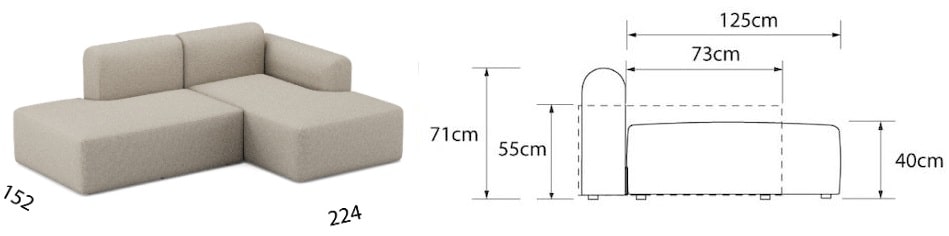 RUND sofa modułowa E2L min