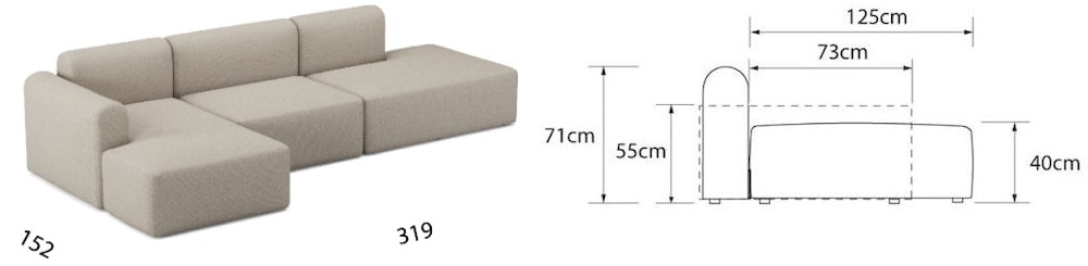 RUND sofa modułowa K3L