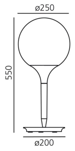 castore tavolo 25cm wymiary