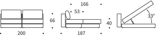 Akello Lounger sofa bed icon min