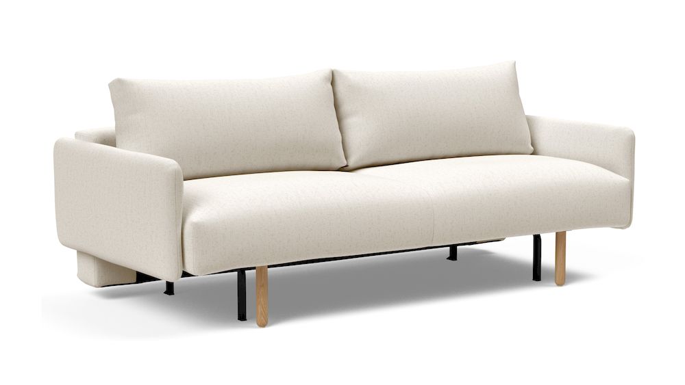 FRODE, sofa w skandynawskim stylu, sofa z tapicerowanymi podłokietnikami, sofa z funkcją spania, Innovation Living