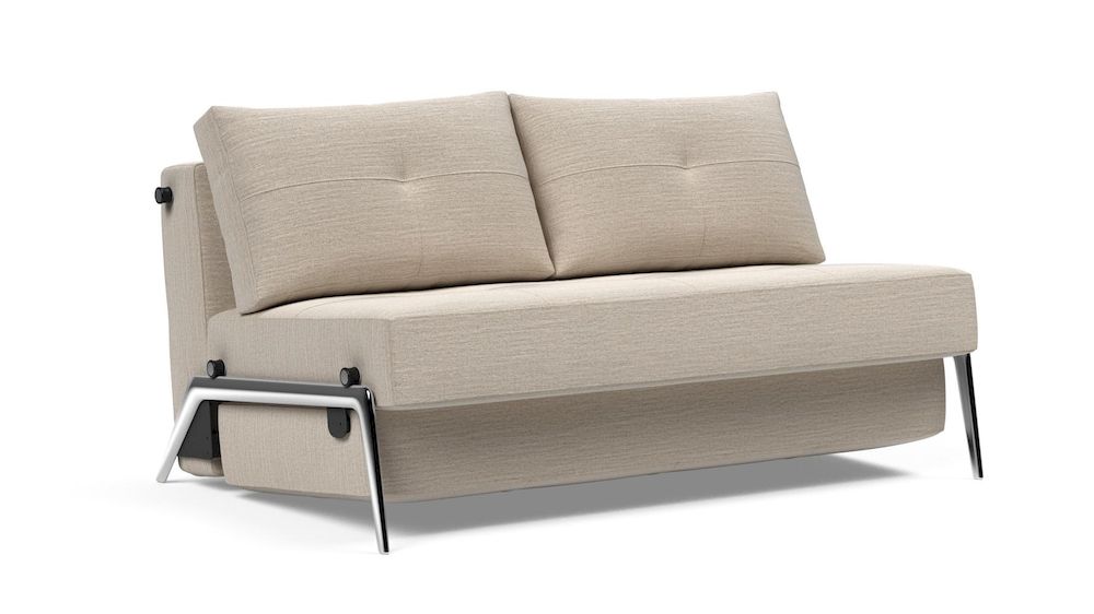 CUBED 140, sofa dwuosobowa, sofa kompaktowa, aluminiowe nóżki, sofa rozkładana