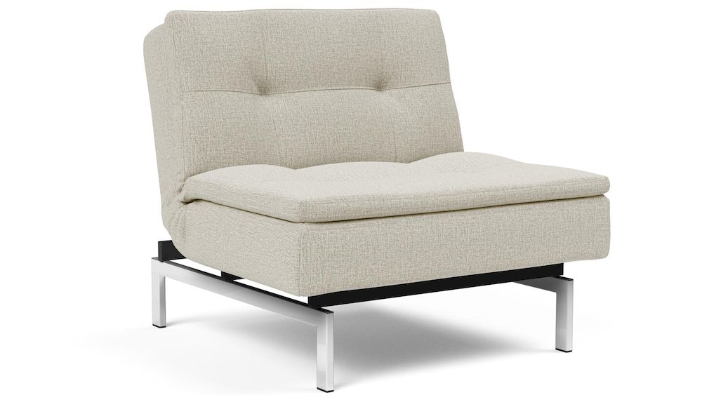 DUBLEXO CHROM, fotel rozkładany, nowoczesny fotel rozkładany, duński fotel