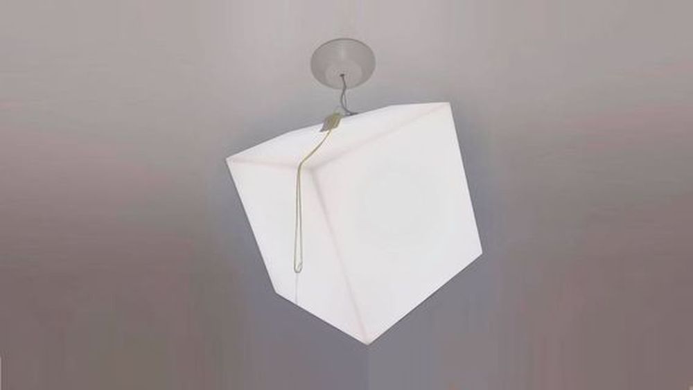 ARTEMIDE EDGE SOSPENSION, 1294010A, biała lampa wisząca, designerskie lampy, włoskie lampy