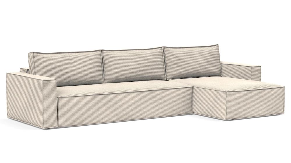 NEWILLA LOUNGER, sofa rozkładana, sofa z szezlongiem, narożnik, sofa z funkcją spania, kanapa rozkładana, sofa z pojemnikiem