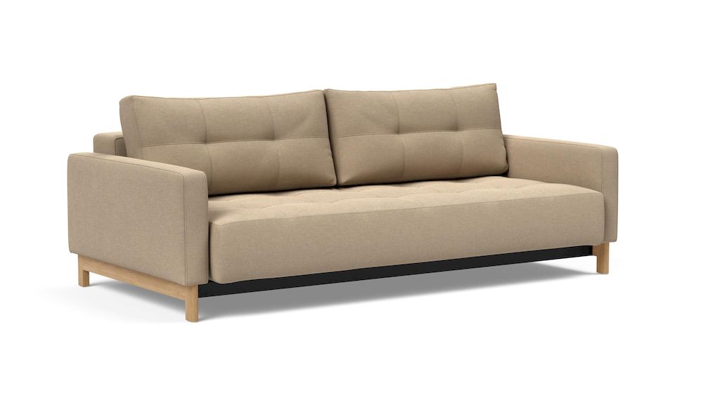 PYXIS DELUXE E. L., sofa rozkładana, sofa z dużą powierzchnią spania, sofa z podłokietnikami