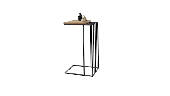 JUBA, 58310ES9, stolik boczny, nowoczesny stolik, loftowe stoliki, stolik z metalowymi nogami
