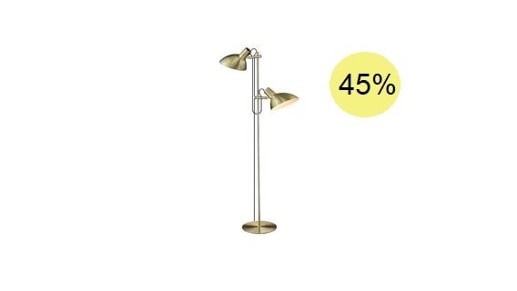 METROPOLE lampa podłogowa 2R MOSIĄDZ