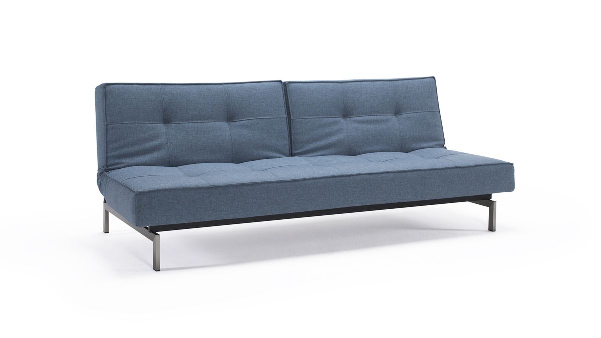 SPLITBACK, sofa rozkładana, sofa z regulowanym oparciem, nowoczesna sofa, sofa z chromowanymi nogami